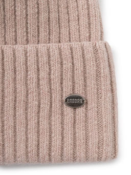 Шапка жен. пух енот+шерсть+виск LB-N88068 dirty pink