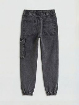 Loose Fit Erkek ?ocuk Kargo Jean Pantolon