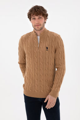 Erkek Camel Melanj Kazak - U.s. polo assn фото 3