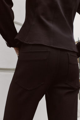 LOW-RISE FLARE TROUSERS - Zara фото 5