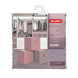 Короба стеллажные, без крышки, 28*28*28 см, набор 3 шт. Valiant  фото 10