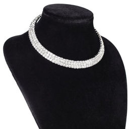 Чокер со стразами / 12-3 /уп 12/серебро - Галеонтрейд фото 2