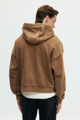 Sudadera con efecto lavado Oversized Fit - H&m фото 7