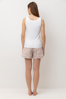 Е 20039/24/белый,абстрактные цветы пижама жен