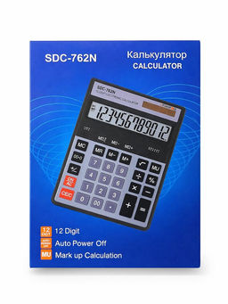 Калькулятор настольный 762N, 12-разрядный, дв.питание