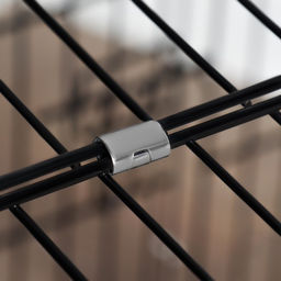 Клетка с люком для собак и кошек, 100×60×70 см, чёрная