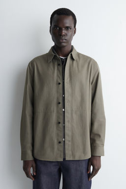 CAMISA DE ALGOD?N CON DETALLE DE BOLSILLO - H&m фото 2