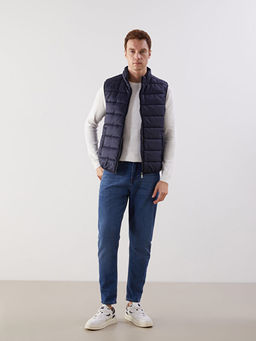 Standart Kal?p Dik Yaka Erkek ?i?me Yelek