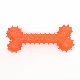 Игрушка-зубочистка для собак Пижон Premium Кость, 15 х 5,5 см, оранжевая  фото 3