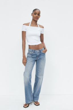 TRF STRAIGHT LOW-RISE JEANS - Zara фото 2