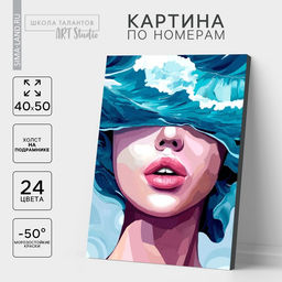 Картина по номерам на холсте с подрамником «Девушка», 40×50 см