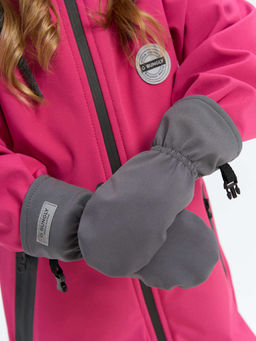 Варежки Softshell Графит - Bungly фото 8