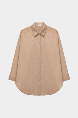 Рубашка оверсайз с эффектом меланж - Mollis фото 9