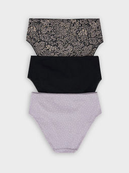 Цена за 2 штуки! Трусы женские макси с принтом в наборе, 3 шт - Mark formelle фото 9