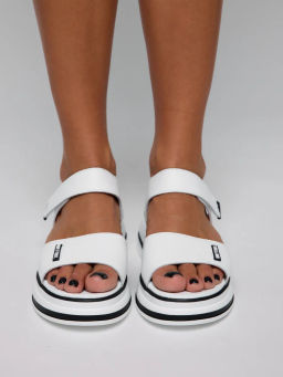 Сандалии жен. белые, 703641-7, н/кожа