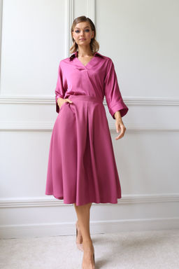 Юбка миди со складкой - Looklikecat фото 2