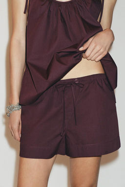 POPLIN MINI SHORTS - Zara фото 2
