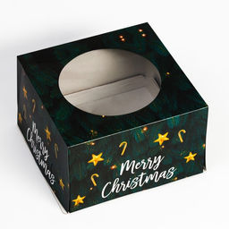 Кондитерская упаковка с окном Merry Christmas, 30 х 30 х 19 см - UPAK LAND фото 4