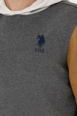 Мужской свитшот антрацитового меланжа - U.s. polo assn фото 14