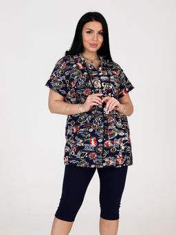 ДК-265 бриджи ДОМАШНИЙ ЖЕНСКИЙ КОСТЮМ (Красный парус) - А-дина фото 2