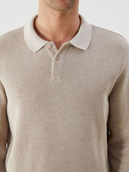 Polo Yaka Erkek Triko Kazak