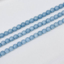 Бусины для украшений из Ангелита (65 бусин) 39 см