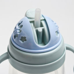 Поильник с силиконовой трубочкой и ручками, 400 мл., цвет МИКС - Simaland фото 6