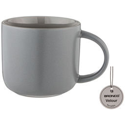 Цена за 4 шт. КРУЖКА BRONCO VELOUR 440 МЛ ТЕМНО-СЕРАЯ фото 2