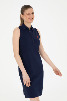 Kad_n Lacivert Polo Yaka _rme Elbise