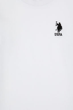 Erkek _ocuk Beyaz Basic Bisiklet Yaka Sweatshirt Sepette S_rpriz _ndirim - U.s. polo assn фото 4