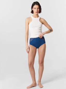 Цена за 2 штуки! ТРУСЫ ЖЕНСКИЕ СИНИЕ С КРУЖЕВНЫМИ ВСТАВКАМИ - Mark formelle фото 3