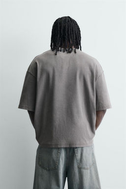 SUDADERA BOXY FIT ESTRUCTURA / Negro - Zara фото 3