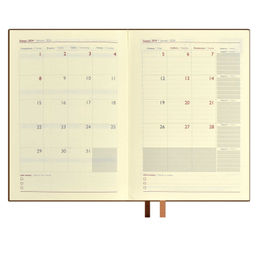 Ежедневник датированный 2024 ESCALADA, А6+, 176 л., арт. 63811/ 15 ГОУТСКИН КОРИЧНЕВЫЙ  фото 8