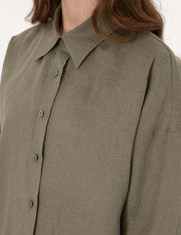 Haki Oversize Uzun Kollu G_mlek - Pierre cardin фото 7