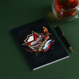 Набор Лучшему защитнику: чай чёрный 20 г. термостакан 350 мл., ежедневник 80 листов, ручка - Фабрика счастья фото 4