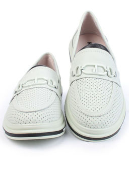 03-PDD170-6 LT. GREEN Лоферы женские (натуральная кожа)