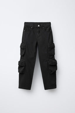 WIDE-LEG MULTICARGO TROUSERS - Zara фото 2