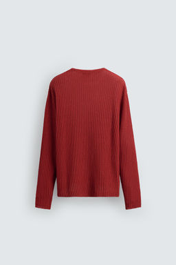 TEXTURED KNIT SWEATER - Zara фото 8