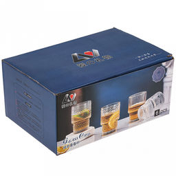 Стакан стеклянный 200мл Осако д6,8см, h9,1см, рельефное, прозрачное стекло, д/горла 6,2см, д/основания 5см (Китай) Цена указана за штуку. В подарочной коробке 6 штук. - Домашняя мода фото 5