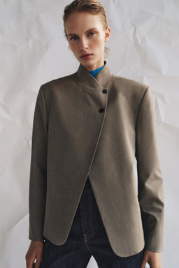 HIGH NECK BLAZER ZW COLLECTION - Zara фото 3