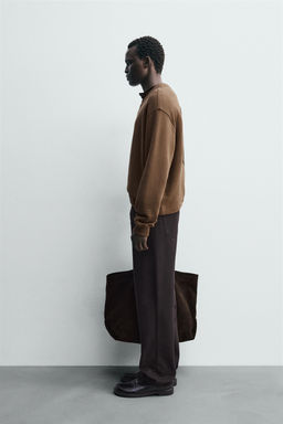 CREW NECK SWEATSHIRT WITH RIBBON DETAIL