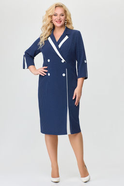 Платье Svetlana Style 1789 синий горох