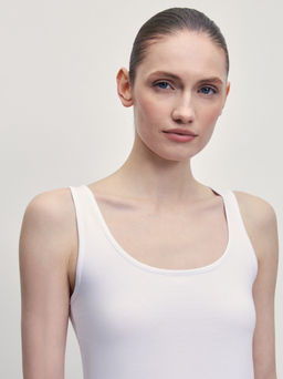Базовый топ из эластичного хлопка / Zarina  фото 6