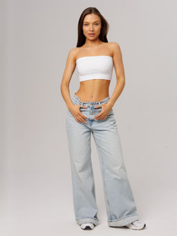 Женский топ-бандо Lingeamo белый ЛТ-10 (1)  фото 2