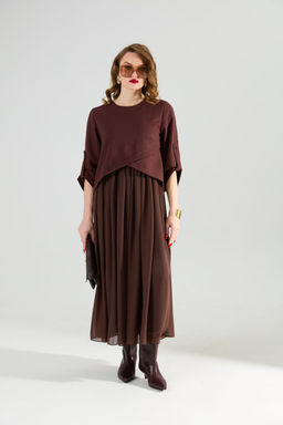 Платье NIKVA н740-21 шоколад