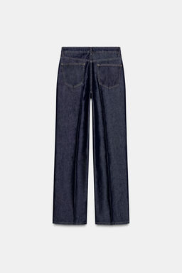 JEANS Z1975 STRAIGHT MID-WAIST CREASED - Zara фото 8