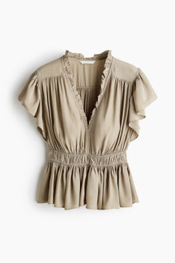 Blusa de manga circular con peplum - H&m фото 2