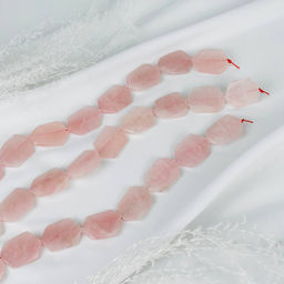 Бусины для украшений из Розового кварца 40 см