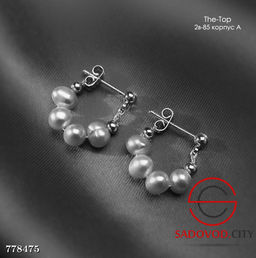 Серьги с жемчужинами бижутерия