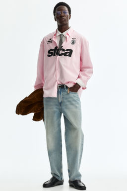 Camisa en popelina de algod?n Relaxed Fit - H&m фото 5